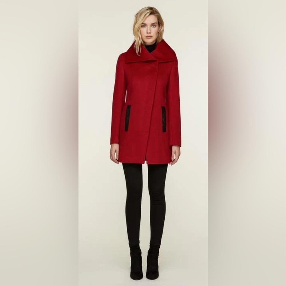 Soia & Kyo Women's Red Wool Coat